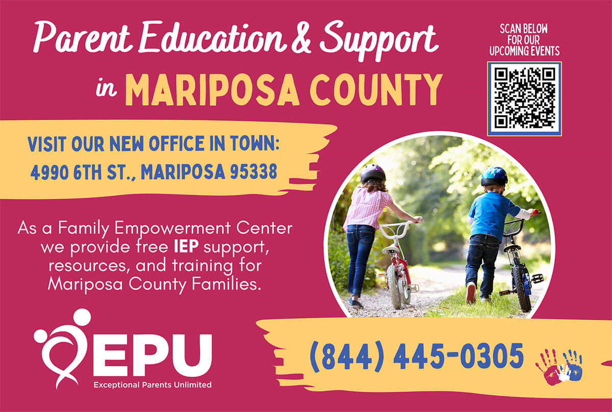 A colorfoul flyer promoting the EPU in Mariposa County