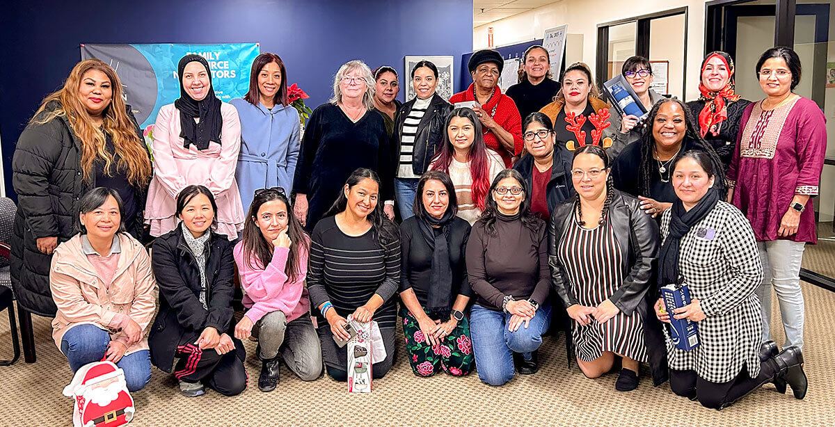 The Family Resource Navigator team assembles for a group photo